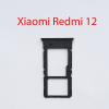 Cим-лоток (Sim-слот) Xiaomi Redmi 12 черный