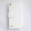 Чехол книжка valenta Huawei Ascend P6 белый С1060 (кожа)