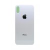Задняя крышка (стекло) для Apple iPhone X серебристая