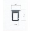 Cим-лоток (Sim-слот) Apple iPhone 10 (серый космос)