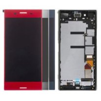 Экран (модуль) в раме Sony Xperia XZ Premium (красный)