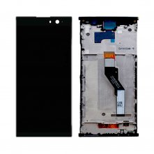 Экран (модуль) в раме Sony Xperia XA2 Plus (черный)