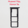 Cим-лоток (Sim-слот) Honor 9A (MOA-LX9N), Huawei Y6p (MED-LX9) черный