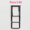 Cим-лоток (Sim-слот) Poco C40 (бирюзовый)