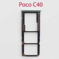 Cим-лоток (Sim-слот) Poco C40 (бирюзовый)