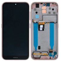 Экран (модуль) в раме Nokia 4.2 (розовый)