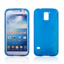 Силиконовый чехол накладка для Samsung I9600 Galaxy S5 синий