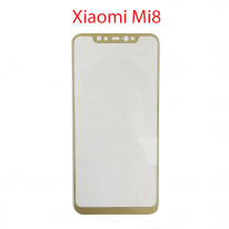 Защитное стекло Xiaomi Mi 8 золото