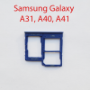 Cим-лоток (Sim-слот) Samsung Galaxy A41 (A415) синий