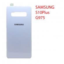 Задняя крышка (стекло) для Samsung Galaxy S10+ (G975) белая керамика
