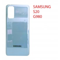 Задняя крышка (стекло) для Samsung Galaxy S20 SM-G980F (голубой)