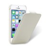 Чехол-книжка кожаный Smartbuy для Apple iPhone 5 (белый)