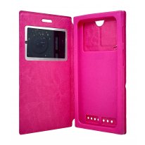Чехол книжка универсальные W4 (76-145мм) розовый