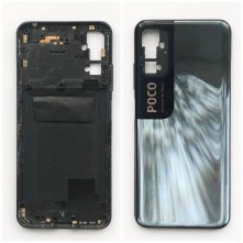 Корпус (крышка со средней частью) Poco M3 Pro 5G (черный)