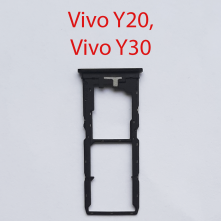 Cим-лоток (Sim-слот) Vivo Y20, Y30 черный