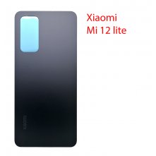 Задняя крышка (стекло) для Xiaomi 12 Lite международная версия (черный)