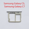 Cим-лоток (Sim-слот) Samsung Galaxy C5 (SM-C5000) серебро