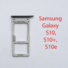 Cим-лоток (Sim-слот) Samsung Galaxy S10 G973 черный