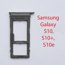 Cим-лоток (Sim-слот) Samsung Galaxy S10 G973 серый
