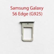 Cим-лоток (Sim-слот) Samsung Galaxy S6 Edge SM-G925F серебристый