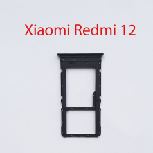 Cим-лоток (Sim-слот) Xiaomi Redmi 12 черный