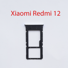 Cим-лоток (Sim-слот) Xiaomi Redmi 12 серебристый