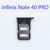 Cим-лоток (Sim-слот) Infinix Note 40 Pro (X6850) черный