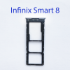 Cим-лоток (Sim-слот) Infinix Smart 8 (X6525) белый