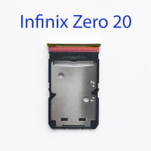 Cим-лоток (Sim-слот) Infinix Zero 20 (X6821) золото