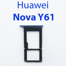 Cим-лоток (Sim-слот) Huawei nova y61(синий)