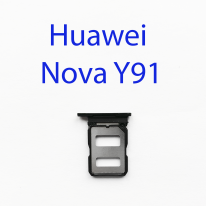 Cим-лоток (Sim-слот) Huawei nova Y91 (черный)