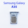 Cим-лоток (Sim-слот) Samsung Galaxy A35 SM-A356B голубой