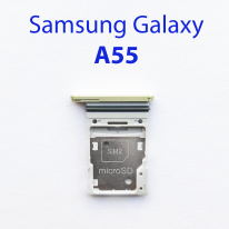Cим-лоток (Sim-слот) Samsung A55 5G (A556E) желтый