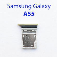 Cим-лоток (Sim-слот) Samsung A55 5G (A556E) желтый
