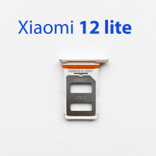 Cим-лоток (Sim-слот) Xiaomi 12 Lite розовый