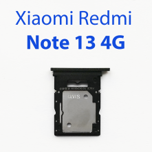 Cим-лоток (Sim-слот) Xiaomi Redmi Note 13 4G черный
