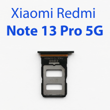 Cим-лоток (Sim-слот) Xiaomi Redmi Note 13 Pro 5G черный
