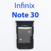 Cим-лоток (Sim-слот) Infinix Note 30 X6833B черный