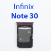 Cим-лоток (Sim-слот) Infinix Note 30 X6833B золото