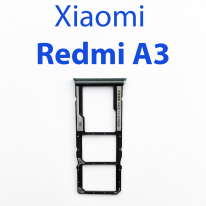 Cим-лоток (Sim-слот) для Xiaomi Redmi A3 зеленый