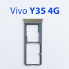 Cим-лоток (Sim-слот) Vivo Y35 4G (золотистый)