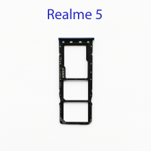 Cим-лоток (Sim-слот) Realme 5 (RMX1911) голубой