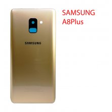 Задняя крышка (стекло) для Samsung Galaxy A8+ (SM-A730F) в сборе золотистый