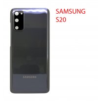 Задняя крышка (стекло) для Samsung Galaxy S20 SM-G980F в сборе (серый)