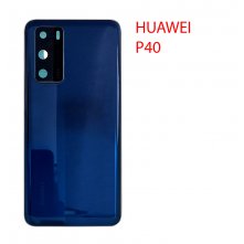 Задняя крышка (стекло) Huawei P40 (ANA-NX9) синий