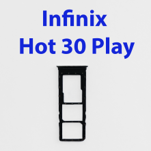 Cим-лоток (Sim-слот) Infinix Hot 30 Play белый