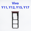 Cим-лоток (Sim-слот) Vivo Y11, Y12, Y15, Y17 красный