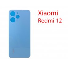 Задняя крышка (стекло) для Xiaomi Redmi 12 голубой