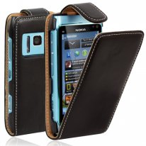 Чехол футляр-книга ACTIV Flip Leather для Nokia N9 (вишнёвый, кожа)