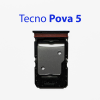 Cим-лоток (Sim-слот) Tecno Pova 5 синий